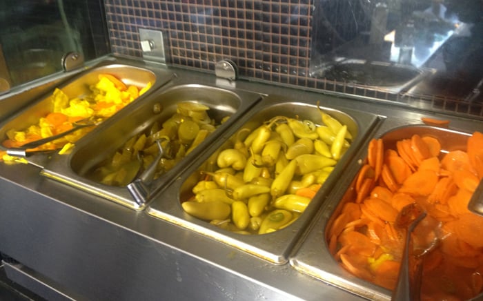 Mifgash Shemesh salad bar