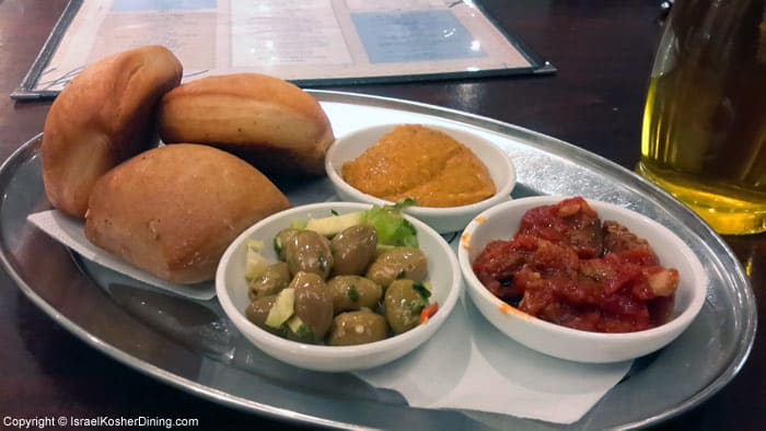 mini rolls and dips